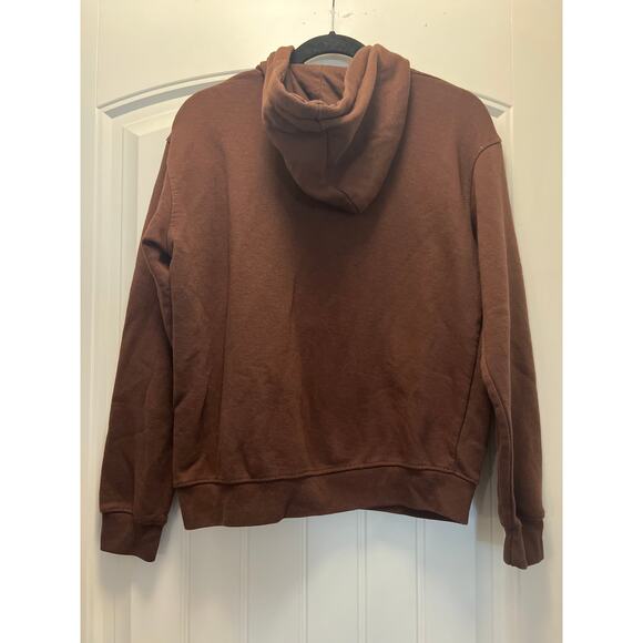 Pretty Little Thing Women’s Pullover Outdoor Gear Hoodie Sweatshirt Size S Brown - Picture 3 of 3